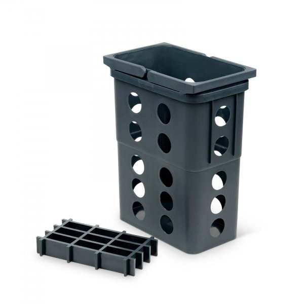 Lugo Waste bin with perforations