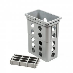 Lugo Waste bin with perforations