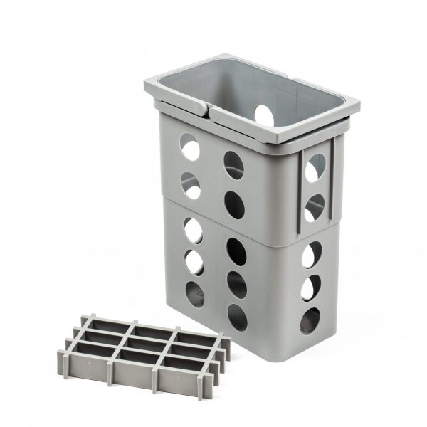 Lugo Waste bin with perforations